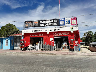 Materiales de Oriente en Tizimín