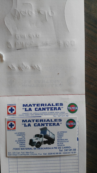 Materiales para Construcción La Cantera en San Andrés Cholula