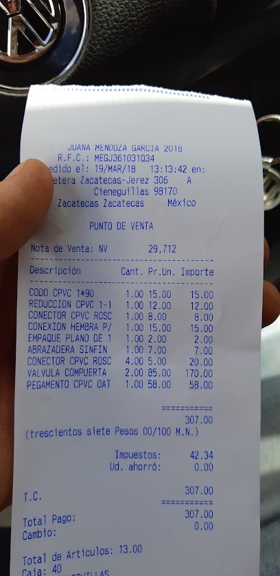 Materiales Juarez en Zacatecas